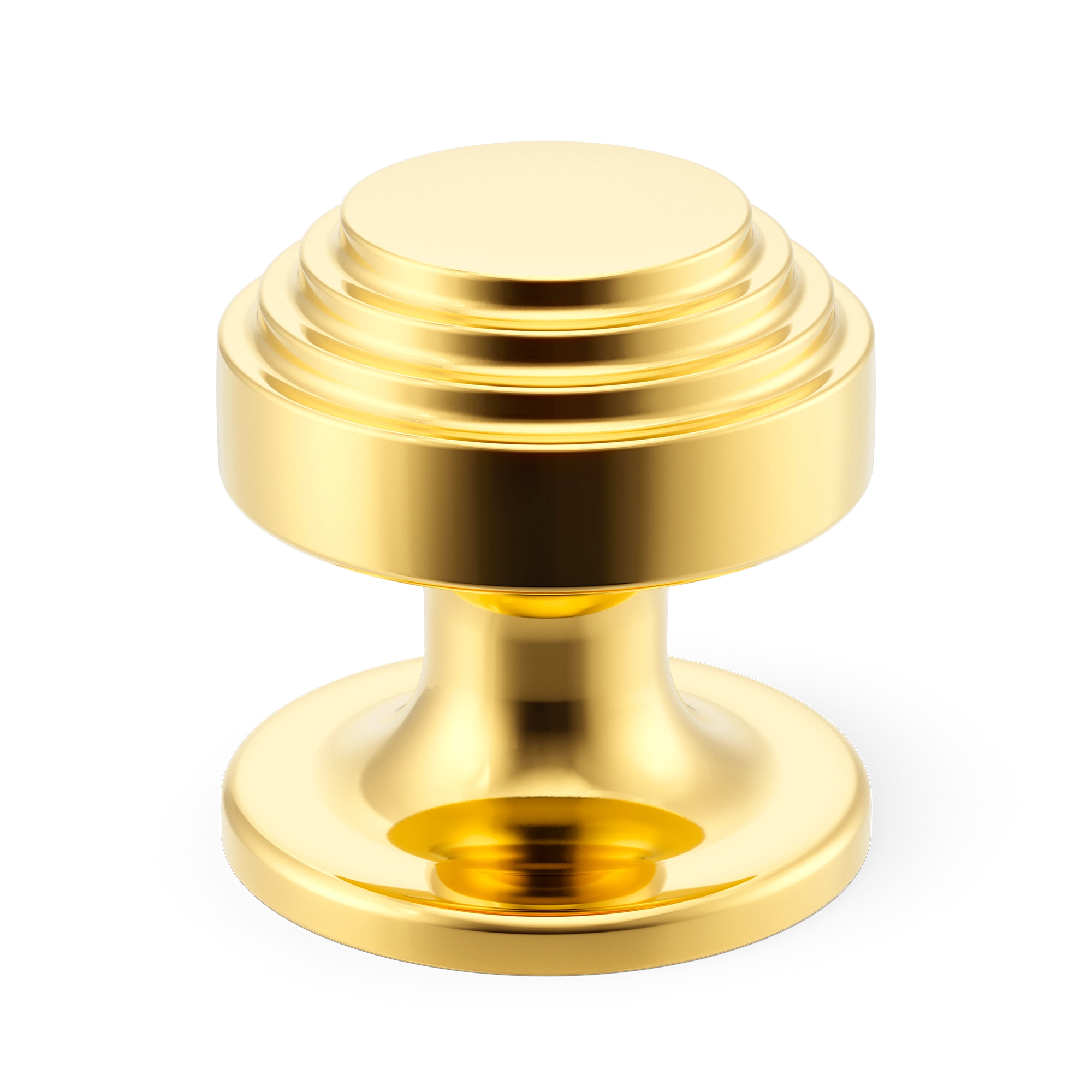 Concentric-stepped Metal Cabinet Knob