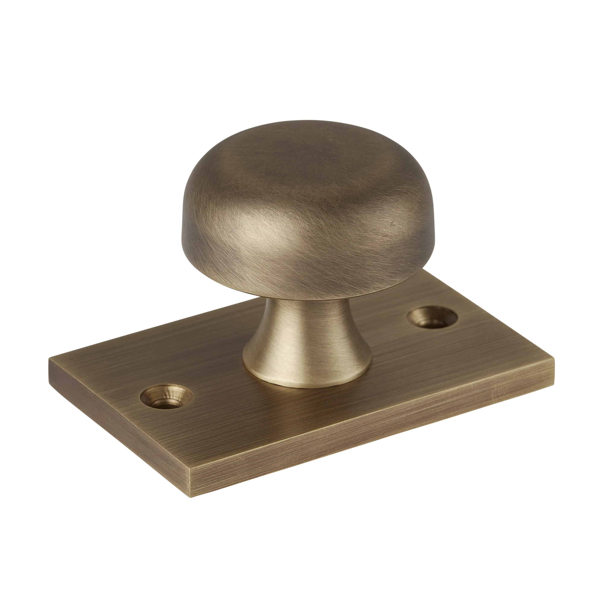 Classic Tapered-stem Cabinet Knob with Backplate