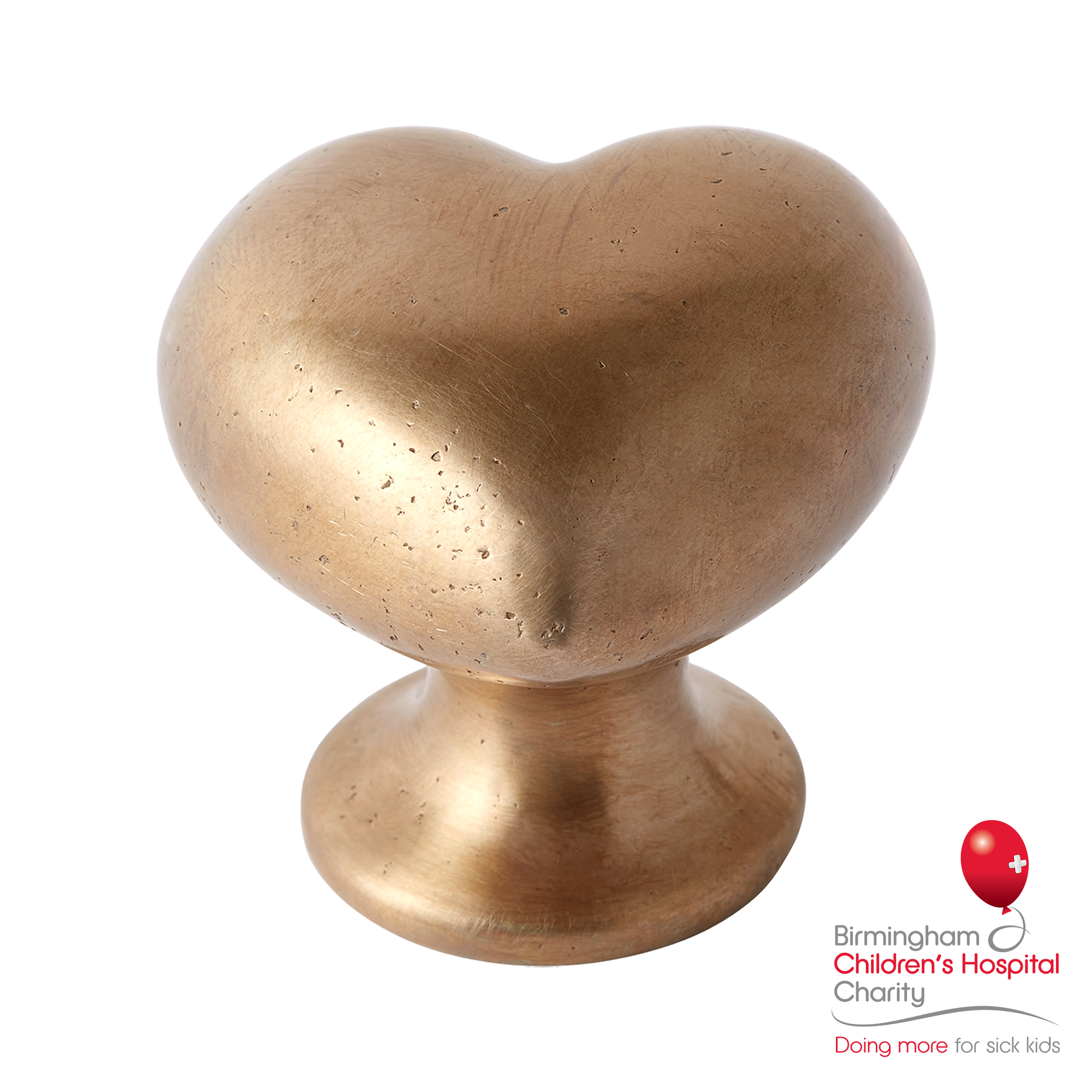 Vintage Heart-shaped Brass Decorative Paperweight