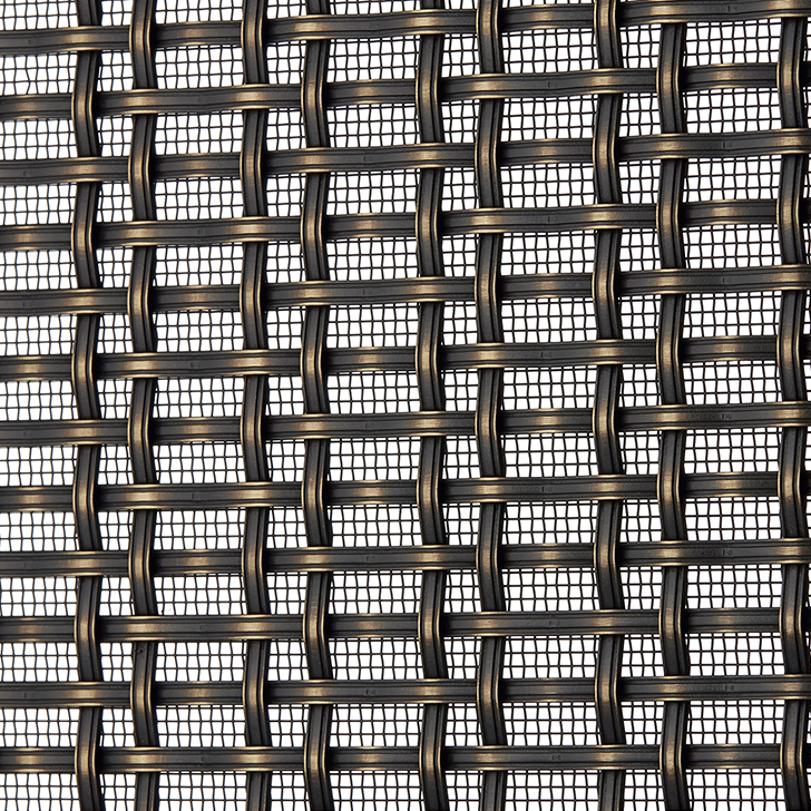 Geometric Woven Metal Mesh Grille