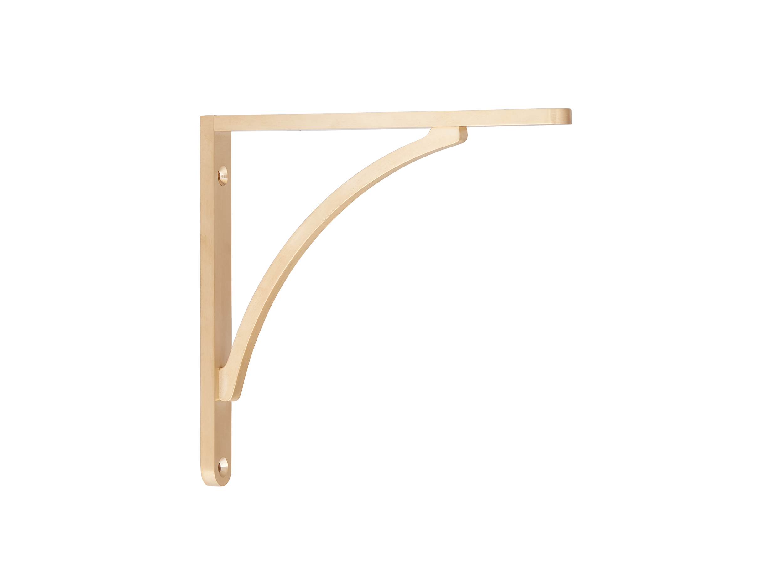 Rounded-edge Curved-strut Metal Wall-mounted Shelf Bracket