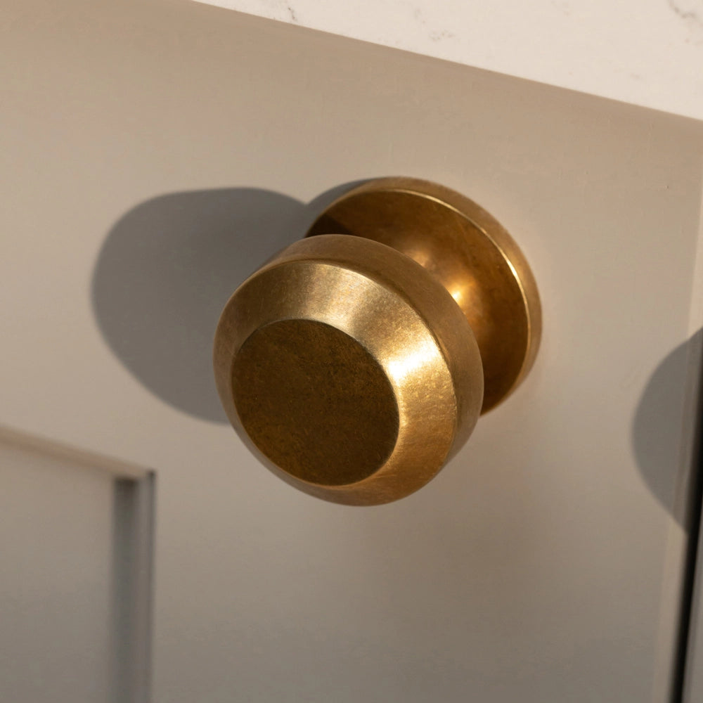 Minimalist Three - part Metal Cabinet Knob