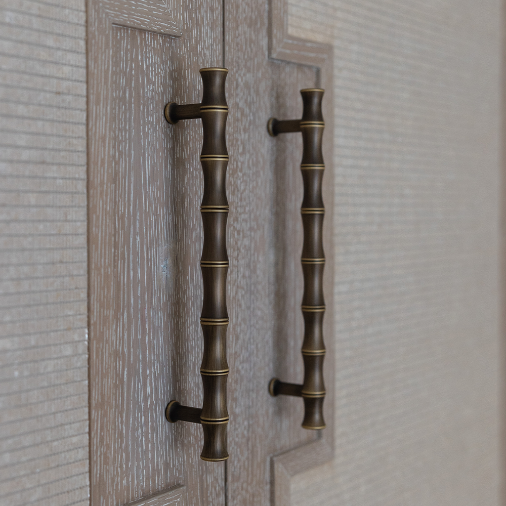 Bamboo – ridged Metal Cabinet/Door Pull