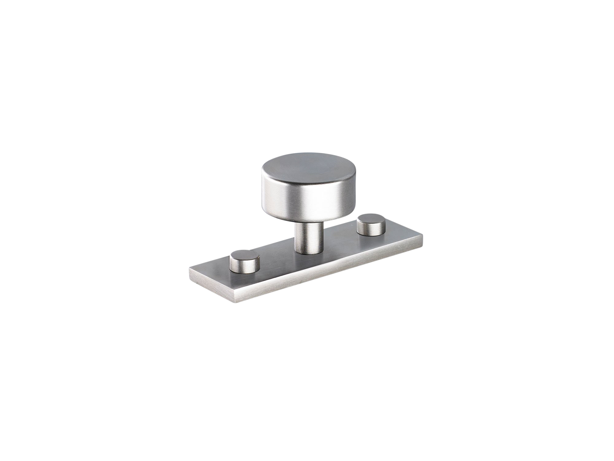 Minimalist Metal Cabinet Knob with Rectangular Backplate